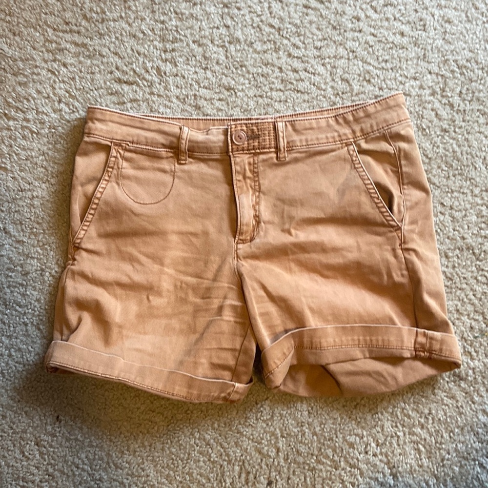 Anthropologie Chino brown shorts - 27